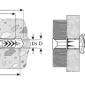 Дюбели универсальные с бортиком с саморезами пакет серия МАСТЕР купить в Кургане