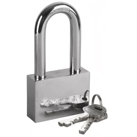 Замок ЗУБР &quot;МАСТЕР&quot; навесной, стальной корпус, закаленная удлиненная дужка, 60мм 3710-60-1 купить в Кургане