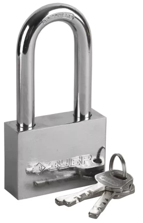 Замок ЗУБР &quot;МАСТЕР&quot; навесной, стальной корпус, закаленная удлиненная дужка, 60мм 3710-60-1 купить в Кургане