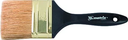 Кисть плоская "Профи" 4" натуральная щетина пластмассовая ручка  MATRIX 83165 купить в Кургане