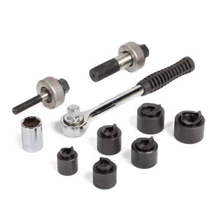 Комплект инструмента для пробивки отверстий в стальных листах КВТ ПРПО-60 (85440) купить в Кургане