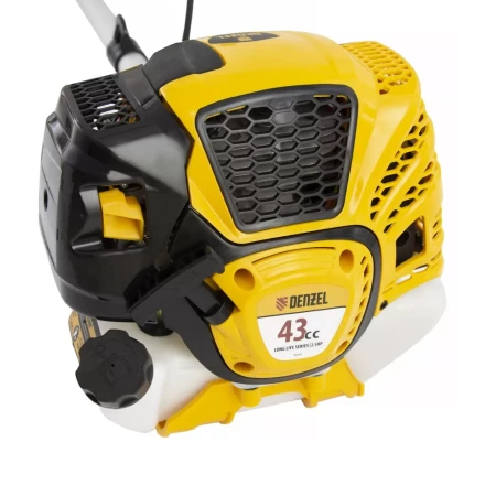 Триммер бензиновый DTL-43S, 43 см3, разъемная штанга, состоит из 2 частей Denzel 96264 купить в Кургане