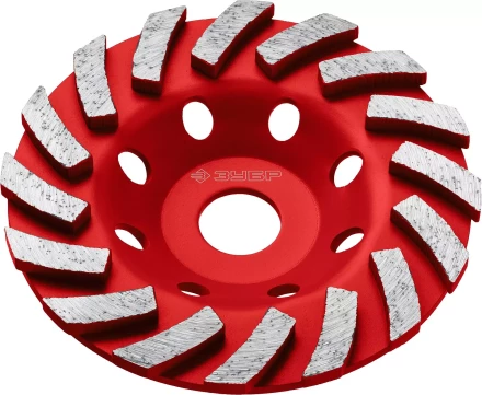 ЗУБР Турбо, d 125 мм, сегментная алмазная шлифовальная чашка (33378-125) купить в Кургане