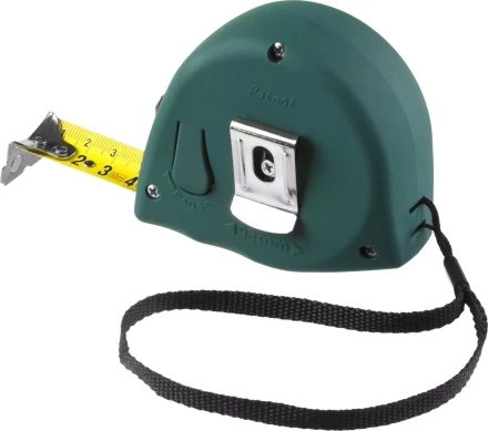 Рулетка KRAFTOOL GRAND, обрезиненный пластиковый корпус, 10м/25мм 34022-10-25 купить в Кургане