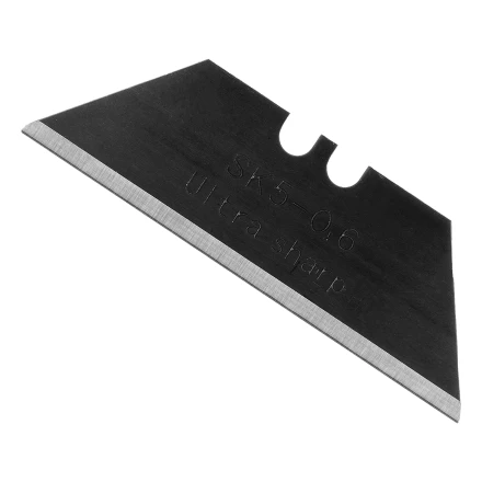 Лезвия, 19 мм, сталь SK5 - 0,6 мм, трапециевидные, 5 штук// Denzel 79318 купить в Кургане