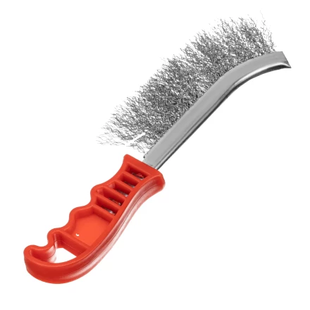 Щетка металлическая фосфатированная, пластиковая ручка Matrix 748325 купить в Кургане