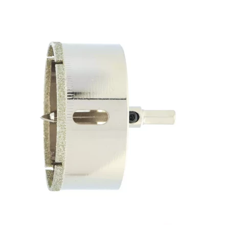 Сверло по керамической плитке и стеклу Сибртех, 65 х 55 мм, шестигранный хвостовик, с центрующим сверлом 72725 купить в Кургане