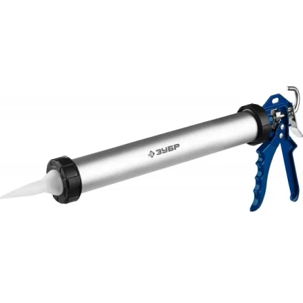 Пистолет для герметика ЗУБР &quot;ПРОФЕССИОНАЛ&quot;, закрытый, алюминиевый корпус, 600мл 06633-60 купить в Кургане