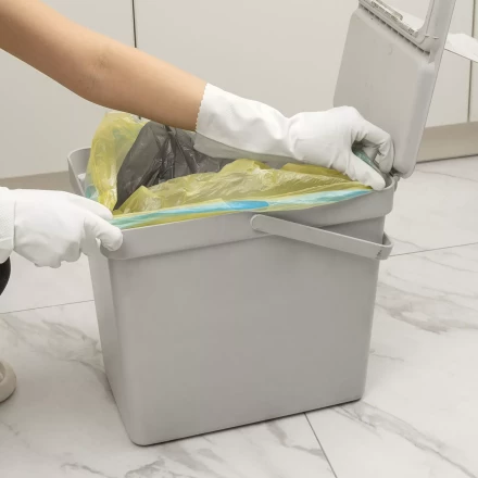 Пакеты для мусора с завязками 35 л x 15 шт. желтые, Home Palisad 927165 купить в Кургане