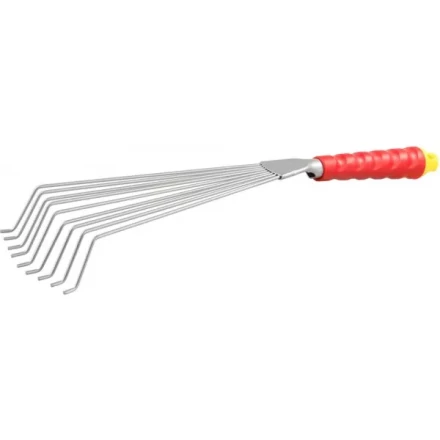 Грабельки GRINDA веерные с круглыми зубцами, из углеродистой стали с коннекторной системой, 460 мм 8-421451_z01 купить в Кургане