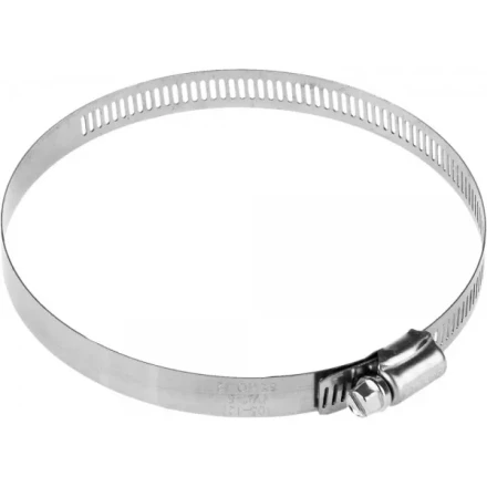 Хомуты ЗУБР &quot;ЭКСПЕРТ&quot;, нерж. сталь, просечная лента 12 мм, 105-127 мм, 2 шт 37815-105-127-2 купить в Кургане