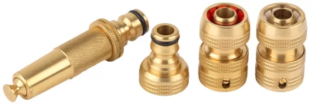 Набор RACO &quot;Profi&quot;, Наконечник, адаптер и соединители 1/2&quot;х3/4&quot;, латунь, 4 предмета 4246-55057B купить в Кургане