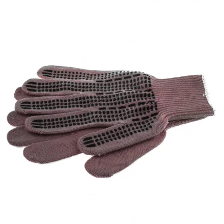 Перчатки трикотажные акрил ПВХ гель &quot;Протектор&quot; коралл оверлок Россия Сибртех 68668 купить в Кургане