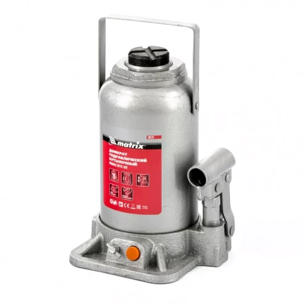 Домкрат гидравлический бутылочный 20 т h подъема 244-449 мм Matrix 50778 купить в Кургане
