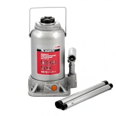 Домкрат гидравлический бутылочный 20 т h подъема 244-449 мм Matrix 50778 купить в Кургане