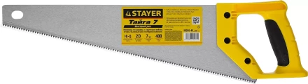 Ножовка универсальная (пила) &quot;Тайга-7&quot;, 400мм,7TPI, закаленный зуб, рез вдоль и поперек волокон, для средн заготовок, фанеры, ДСП,МДФ, STAYER 15050-40_z02 купить в Кургане