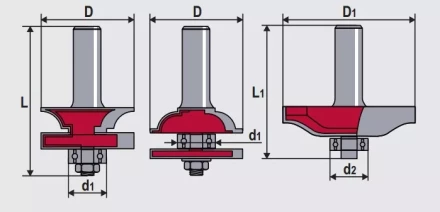 Набор фрез контурно-проф + панельная 3шт Кратон 1 09 01 010 купить в Кургане