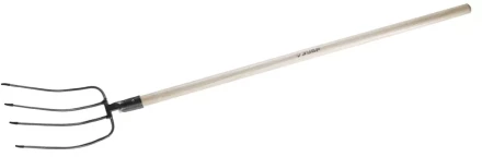 Вилы ЗУБР "МАСТЕР" ФАВОРИТ для компоста, деревянный черенок из ясеня, 315x220x1500мм 4-39563_z01 купить в Кургане