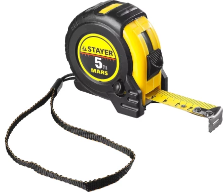 Рулетка STAYER &quot;PROFI&quot; &quot;MARS&quot;, обрезиненный корпус, 5мх19мм 34131-05 купить в Кургане