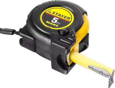 Рулетка STAYER &quot;PROFI&quot; &quot;MARS&quot;, обрезиненный корпус, 5мх19мм 34131-05 купить в Кургане