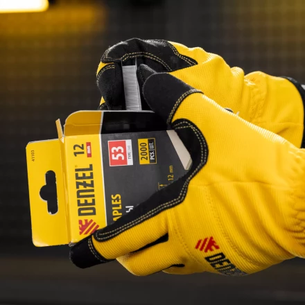 Скобы Denzel 12 мм, для мебельного степлера, тип 53, 2000 шт. 41103 купить в Кургане