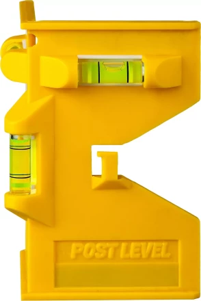 Уровень-угольник STAYER &quot;MASTER&quot; &quot;POSTLevel&quot; пластмассовый с магнитом, 3 ампулы 3456_z01 купить в Кургане