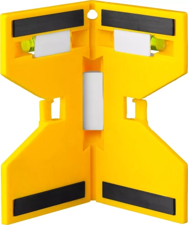 Уровень-угольник STAYER &quot;MASTER&quot; &quot;POSTLevel&quot; пластмассовый с магнитом, 3 ампулы 3456_z01 купить в Кургане