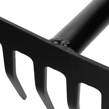 Грабли 6-зубые Palisad, 110х300 мм, стальные, обрезиненная эргономичная рукоятка, LSR1, 62061 купить в Кургане