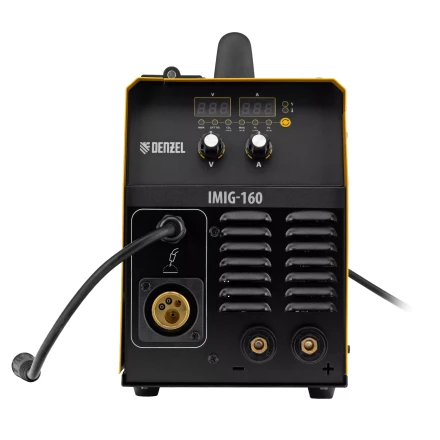 Аппарат инвертор. полуавтомат. cварки Denzel IMIG-160 Synergy 94314, 160 А, ПВ 60%, катушка 5 кг купить в Кургане