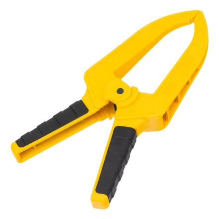 Струбцина клещеобразная Denzel, удлиненная 75 х 110 мм двухкомпонентные рукоятки, 20790 купить в Кургане