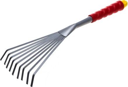 Грабельки GRINDA веерные с плоскими зубцами, из углеродистой стали с коннекторной системой, 420 мм 8-421453_z01 купить в Кургане