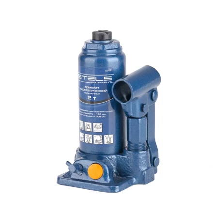 Домкрат гидравлический бутылочный 2 т h подъема 158–308 мм  STELS 51100 купить в Кургане