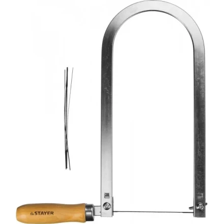 Лобзик STAYER &quot;MASTER&quot;, деревянная ручка, 130х250мм без полотен 1530-25_z01 купить в Кургане