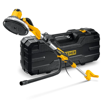 STEHER d225 мм, 500 Вт, подсветка, бесщеточная шлифовальная машина для стен (жираф), кейс (DWB-500) купить в Кургане