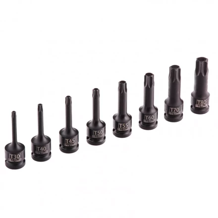 Набор ударных торцевых головок TORX 1/2&quot;,  в кейсе 8 шт Stels 13999 купить в Кургане