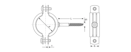 Хомуты трубные с шурупом промфасовка серия ЭКСПЕРТ купить в Кургане