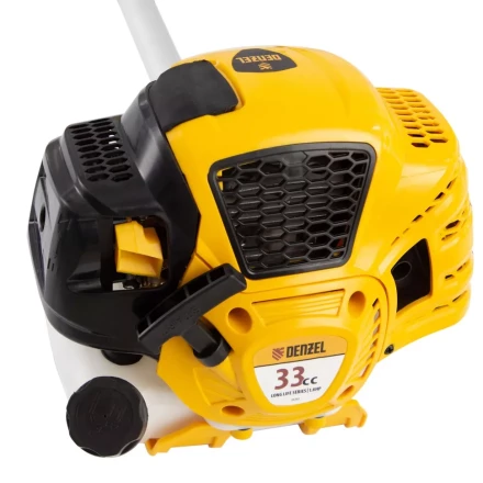 Триммер бензиновый DTL-33S, 33 см3, разъемная штанга, состоит из 2 частей Denzel 96262 купить в Кургане