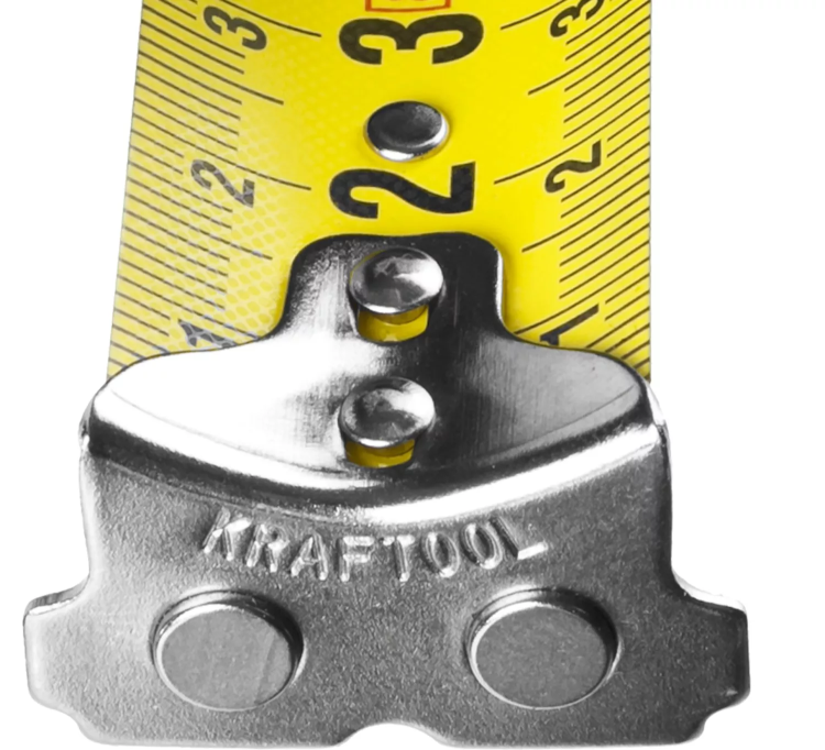 Рулетка KRAFTOOL GRAND, обрезиненный пластиковый корпус, 8м/25мм 34022-08-25 купить в Кургане