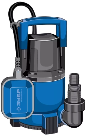 Насос ЗУБР &quot;ПРОФЕССИОНАЛ&quot; Т3 погружной дренажный для чистой воды (d пропускаемых частиц до 5мм), 550Вт, пропускная способность 185л/мин, напор 8,5м НПЧ-Т3-550 купить в Кургане