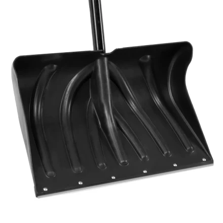 Лопата для уборки снега пластиковая, 490х325х1380 мм, стальной черенок, Palisad 61661 купить в Кургане