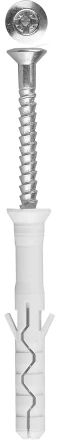 Дюбель-гвоздь ЗУБР &quot;ПРОФЕССИОНАЛ&quot; нейлоновый, потайный бортик, 8 x 100 мм, 50 шт 4-301375-08-100 купить в Кургане