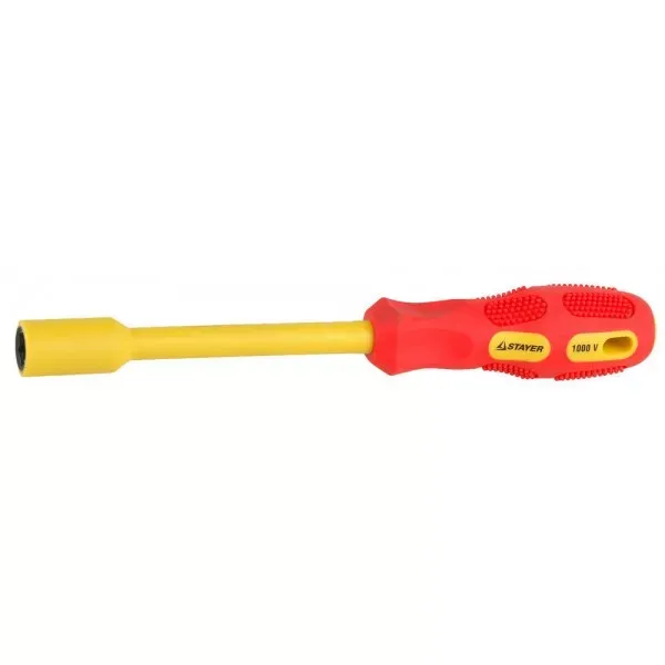 Отвертка STAYER "INSULATED" MAX-GRIP диэлектрич, Cr-V, HEX 12x125мм 25829-12-125 G купить в Кургане