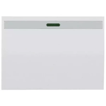 Выключатель СВЕТОЗАР &quot;ЭФФЕКТ&quot; одноклавишный, с эффектом свечения, без вставки и рамки, цвет белый, 10A/~250B SV-54431-W купить в Кургане