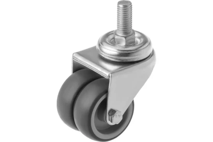 Колесо аппаратное поворотное SCtnd 25 50 мм двойное с болтом 1047170 купить в Кургане