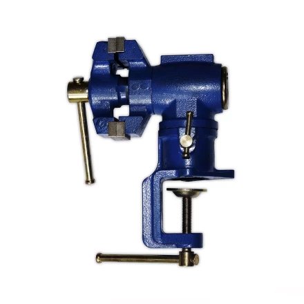 Тиски слесарные цилиндрические поворотные 63/38мм с наковальней Энкор 20008 купить в Кургане