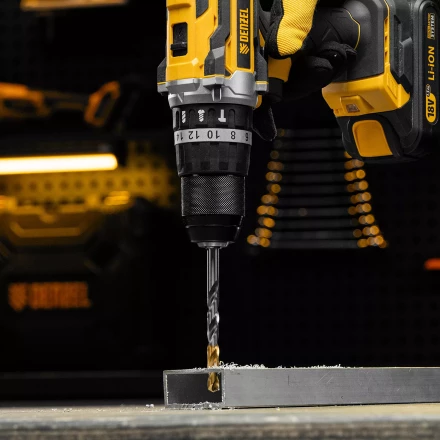 Сверло спиральное по металлу Denzel 8,5 x 117 мм, Р6М5, Golden Tip, 718240 купить в Кургане