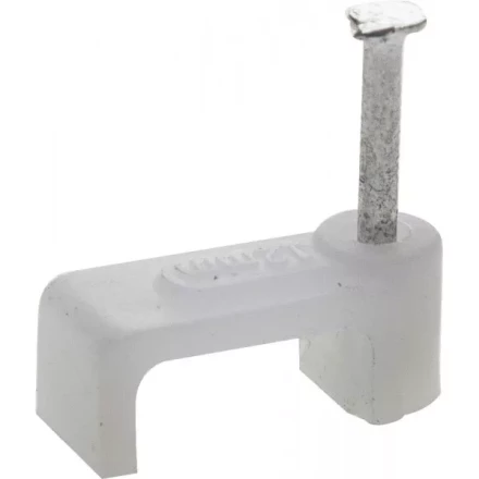 Скоба-держатель для плоского кабеля, с оцинкованным гвоздем, 12 мм, 60 шт, STAYER Master 4511-12 4511-12 купить в Кургане