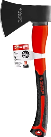 Топор ЗУБР &quot;МАСТЕР&quot; кованый с двухкомпонентной стеклопластиковой рукояткой, 1,0кг 2061-10 купить в Кургане