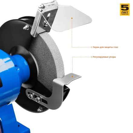 Точило с фонарем ЗТШМЭ-250-750 серия ПРОФЕССИОНАЛ купить в Кургане