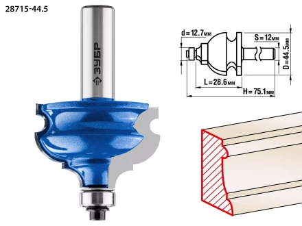 Фрезы кромочные фигурные №4 серия ПРОФЕССИОНАЛ купить в Кургане